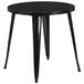 Flash Furniture Jeffrey Tafel voor binnen en buiten, 76,2 cm, rond, metaal, zwart