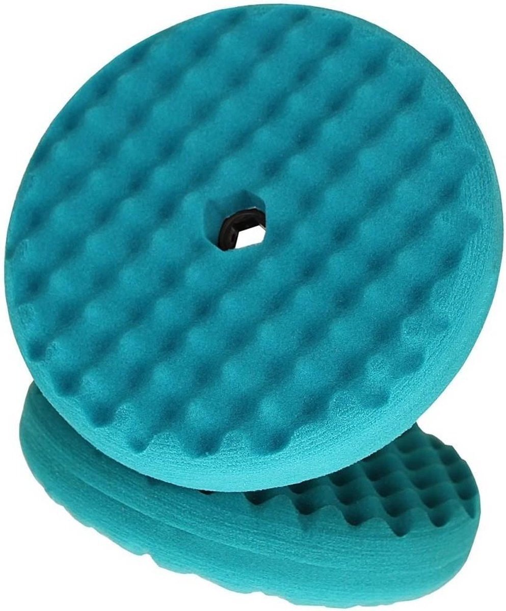 3M Perfect-It III Quick Connect Dubbelzijdige Gewafelde Ultrafine SE Polijstschijf 150mm - Blauw - 50880