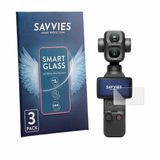 Savvies 3 Stuks Protecteur d'écran pour DJI Osmo Pocket 4P - Verre Transparent