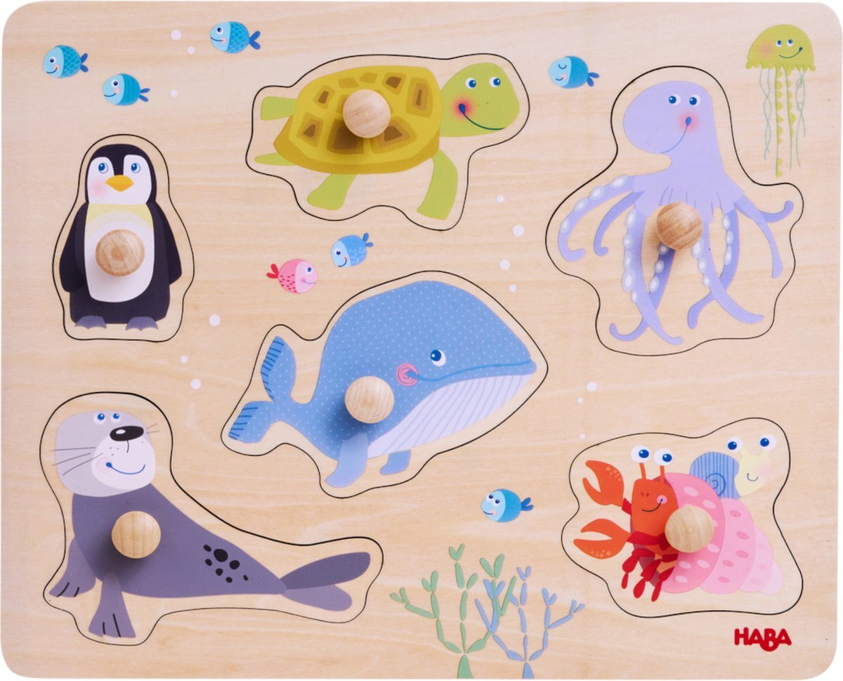 Haba puzzel [1 jaar +] inlegpuzzel Zeedieren