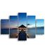 Homemania Plaatbord brug 5 natuur en landschappen voor woonkamer, meerkleurig, 95 x 0,3 x 60 cm, HM205MDF006, MDF