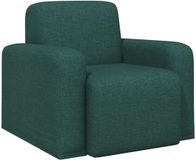 vidaXL Fauteuil Donkergroen Stof