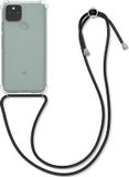 kwmobile telefoonhoesje geschikt voor Google Pixel 5 - Hoesje met telefoonkoord - Back cover in transparant