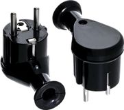 Awtools WT-50 Serie - Haakse Stekker - 10 Stuks - Zwart - Met Aarding