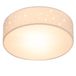 Monzana Plafondlamp - Sterrenhemel Rond 30cm 40 Watt Stof - Wit