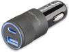 4smarts Chargeur de voiture Rapid+ 27W avec Power Delivery et Quick Charge 3.0 Noir
