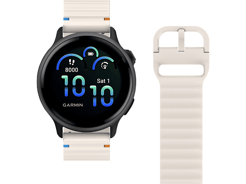 Just In Case Activeflex Garmin Vivoactive 6 / 5 Horlogebandje Ivoor