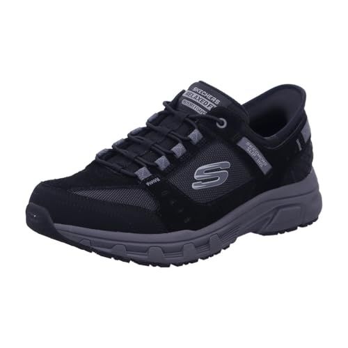 Skechers OAK CANYON - CONSISTENT WINNE Heren Wandelschoenen - Zwart / Charcoal