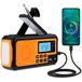 NK Solar Noodradio – 4000mAh Powerbank, FM/AM/SW, LED Zaklamp, LCD-Display, SOS-Alarm, Handzwengel & USB/AAA Opladen – Ideaal voor Camping en Wandelen