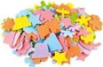 Autocollants en mousse, fleurs et figurines, 120 pièces