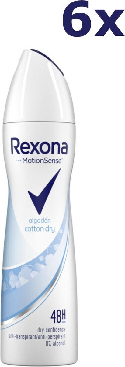 Rexona Cotton Dry Deospray - 150 ml - 6 stuks