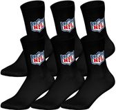 Nfl NFL SHIELD 6Pack Crew Socks Set van 6 Zwart 43-46