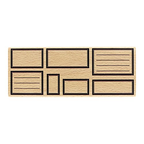 Timbro Legno Fiori E Piume Florilèges - Design Francese 6x15cm - Foto 9
