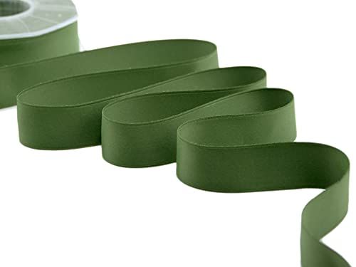 Furlanis - Dubbel satijn lint - groen Engels - 25 mm x 20 m