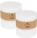 Atmosphera Bougie cylindrique / bougie pilier grande - 2x - blanc - 3 mèches - 14 x 14 cm - 90 heures de combustion - bougie pilier