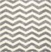 Safavieh Montreal Shag Vloerkleed, SGM846, 122 x 122 cm, Ivoor & Grijs