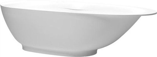 Clou First vrijstaand ligbad - ovaal - wit mat - 182x82x49 cm