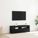 Maison Exclusive meuble TV, 120 x 35 x 40 cm, noir, aspect chêne, panneau de particules