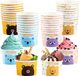 Bol Lot de 40 gobelets à glace en papier 150 ml avec motifs d'animaux