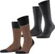 Esprit Houndstooth 2-Pack sokken heren grijs - maat 39-42