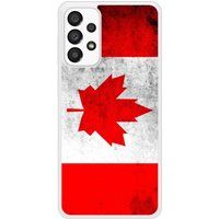 Samsung Bedrukt siliconen hoesje compatibel met Galaxy A33 5G Drapeau Canada