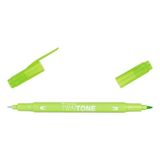 TWINTONE-50 marker met dubbele punt, limoengroen