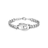 Diesel Men's Silver tone Stainless steel
