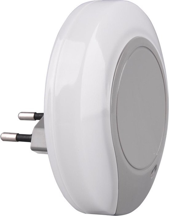 BES LED Stekkerlamp Lamp - Stekkerspot - Trion Jiko - 4W - Warm Wit 3000K - Rond - Mat Grijs - Kunststof