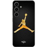 Samsung Etui Jordan logo 23 nike basketbal goudkleur Maniacase