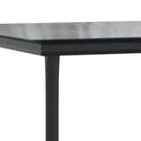 vidaXL 3-delige Bistroset met kussens, polyrattan, zwart