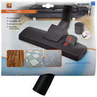 SCANPART 1190000111 Cylinder vacuum brush - Black - 3.5 cm - Compatible with AEG, Bosch, Electrolux, Miele, Moulinex, Nilfisk, Panasonic, Rowenta, Siemens, etc.