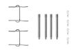 BOSCH Zubehörsatz, Scheibenbremsbelag 1987474223 | Compatibel met: PEUGEOT 406, 406 Break, 406 Coupe, 605, 607
