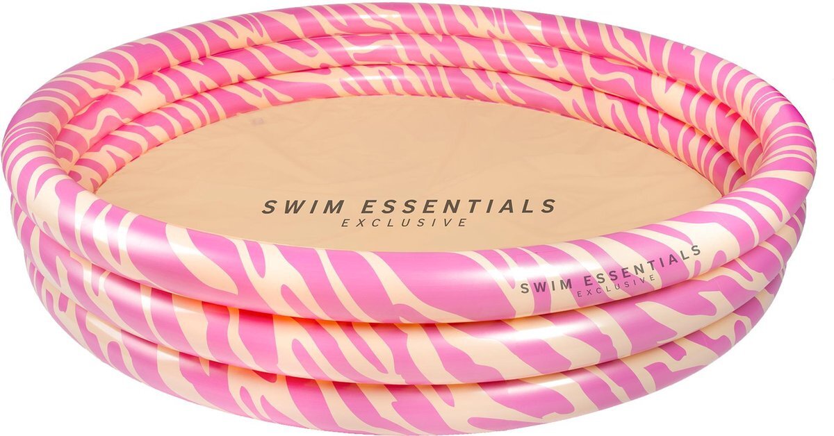 Swim Essentials Kinderzwembad Roze zebra 150 cm