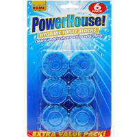 PowerHouse Hygiënische Blauwe Toiletblokken – 6 stuks