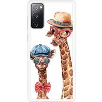 Samsung Galaxy S20 Funny girafe Verstevigd hoesje met sublimatie bedrukking