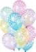 Folat Ballonnen Stippen Pastel Transparant 30 cm - 12 stuks