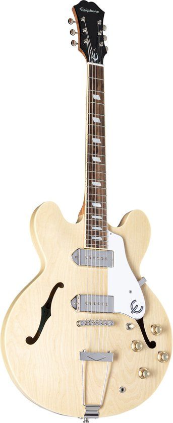 Epiphone Original Collection Casino Natural semi-akoestische gitaar met gigbag