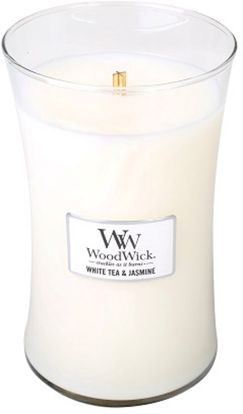 Woodwick Large Candle White Tea & Jasmine