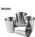 CHPN Shotglaasjes - RVS shotglazen - 4 stuks