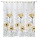 Avanti Linens Marielle Collection Shower Curtain, Yellow