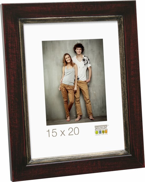 Deknudt Frames fotokader zwart-bruin hout