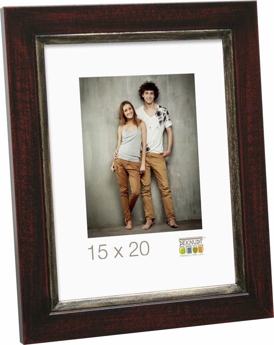 Deknudt Frames fotokader zwart-bruin hout - 5412065491450