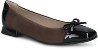 Caprice Dames Ballerina 9-22104-41 Bruin Leer G-breedte Maat 38 EU