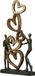 Gilde handwerk Poly sculptuur Hart op Hart 41 cm bronskleur met goud