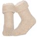 Apollo Huissloffen - dames - schapenwol - slofsokken - creme - fleece gevoerd 39-42