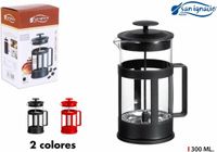 San Ignacio Cafetière - French Press Koffiepers Koffiemaker - 300ML - Rood of Zwart