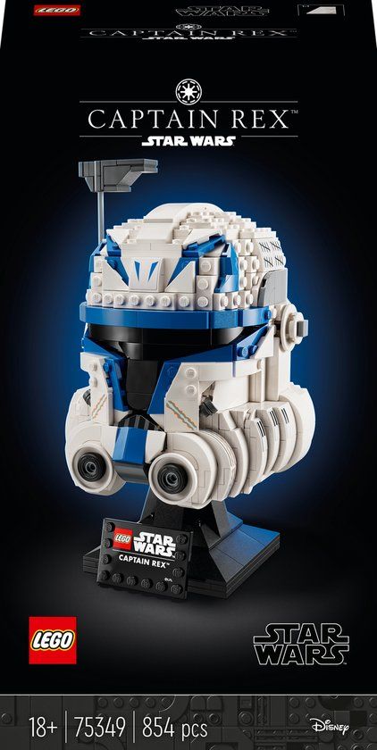 LEGO Star Wars Captain Rex Helmet 75349 - The Clone Wars Collectible - 854 Pieces