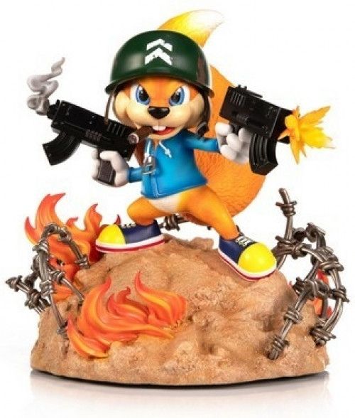 First 4 Figures Conker's Bad Fur Day PVC Statue - Soldier Conker