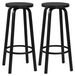 Ensemble de 2 tabourets de bar - Noir