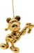 Kurt S. Adler Disney Mickey Mouse Candy Cane Ornament 9cm Plastic Gold 1 Piece